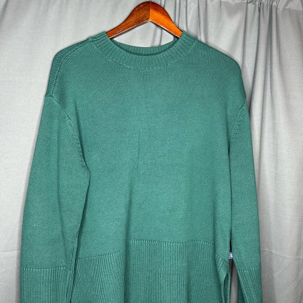 GAP women’s oversized Teal Crewneck Sweater